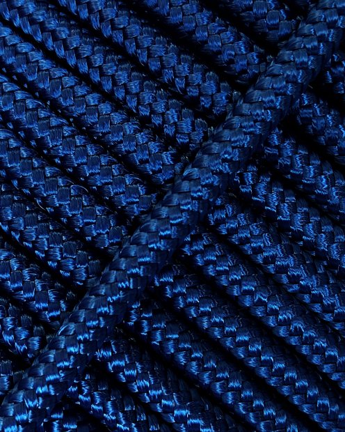 Corde djembé renforcée PES 5 mm Bleu roi 100 m
