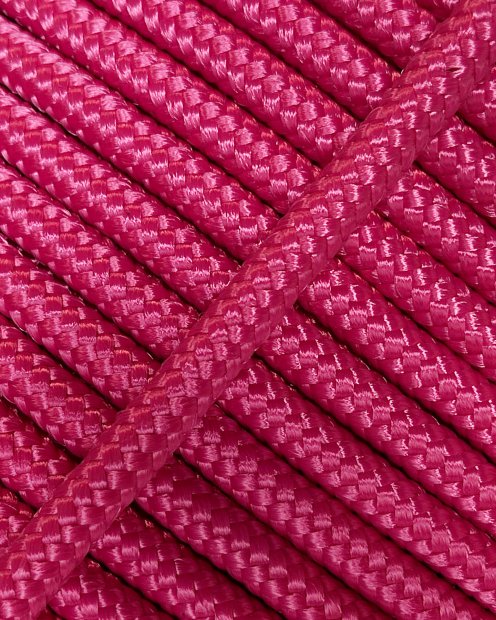 Corde tambour djembé renforcée PES 5 mm Framboise 20 m