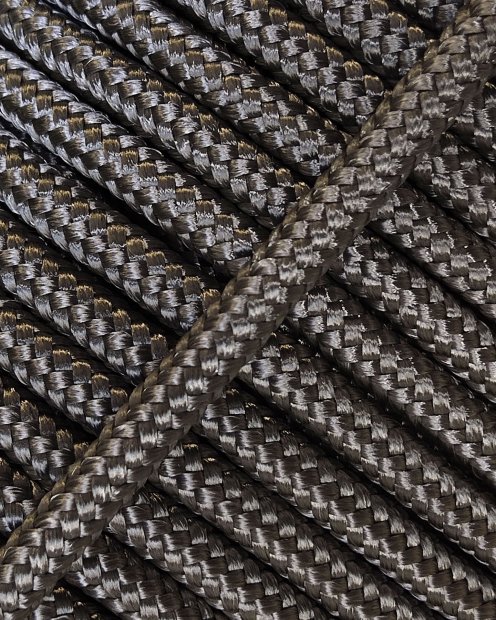 Corde tambour djembé renforcée PES 5 mm Gris acier 100 m