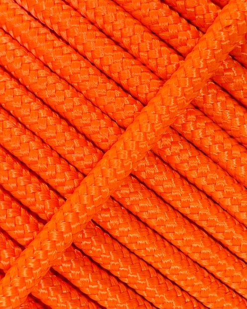 Corde tambour djembé renforcée PES 5 mm Orange fluo 20 m