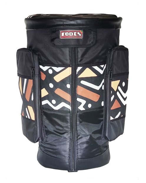 Housse pour djembé Roots Percussions qualité premium Bogolan