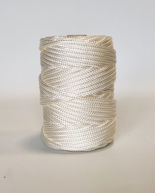 Corde tressée djembé Ø5 mm blanche - Corde pour djembe tambour