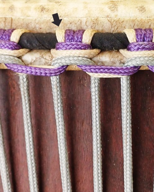 Corde djembé creuse PES 5 mm Beige 100 m