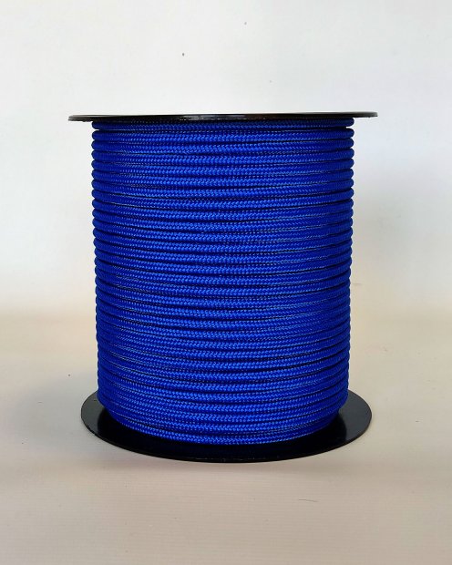 Corde tambour djembé renforcée PES 5 mm Bleu de France 100 m