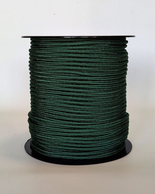 Corde tambour djembé renforcée PES 5 mm Vert bouteille 100 m