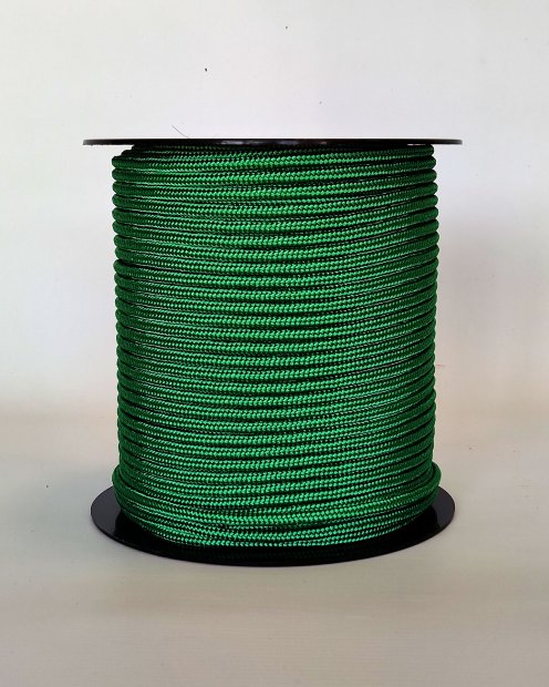 Corde tambour djembé renforcée PES 5 mm Vert 100 m