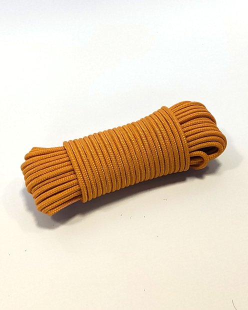 Corde tambour djembé renforcée PES 5 mm Orange clair 20 m