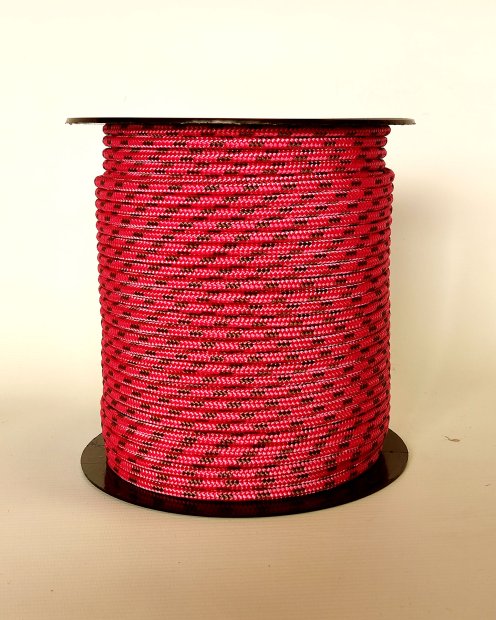 Drisse djembé Ø5 mm (framboise / marron, 100 m) - Corde pour djembe tambour
