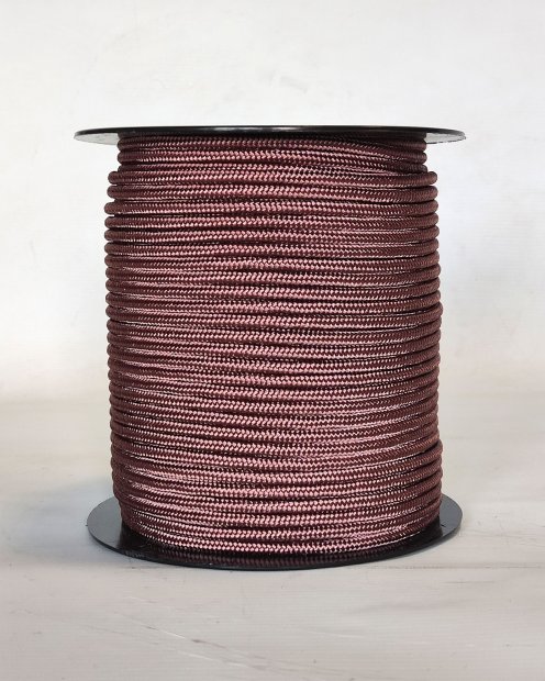 Corde tambour djembé renforcée PES 5 mm Bordeaux 100 m