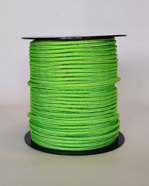 Corde tambour djembé renforcée PES 5 mm Vert fluo 100 m
