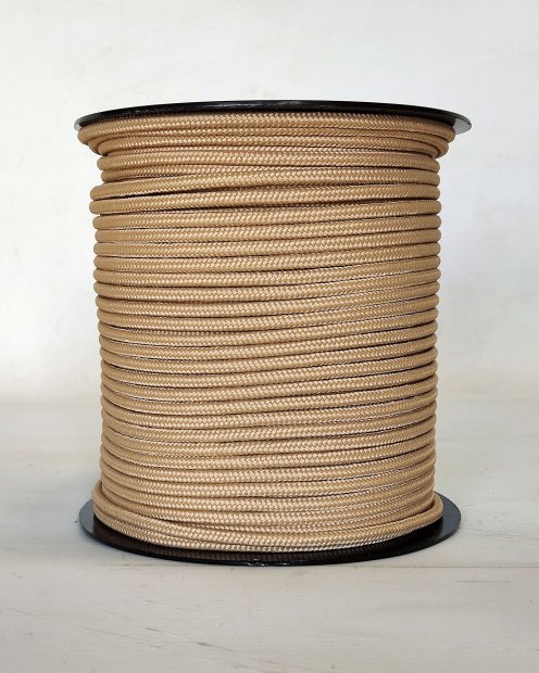 Corde tambour djembé renforcée PES 5 mm Sable 100 m