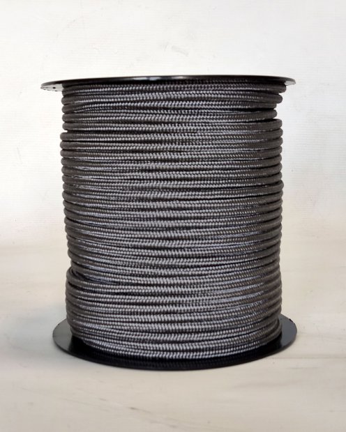 Corde tambour djembé renforcée PES 5 mm Gris acier 100 m