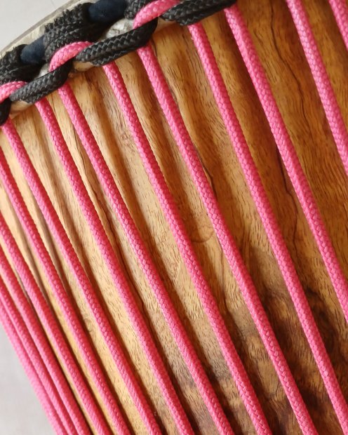 Corde renforcée pour tambour djembé 5 mm Framboise 100 m