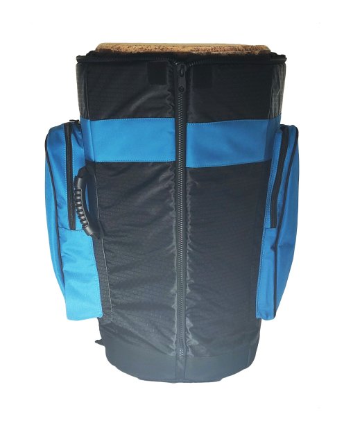 Housse de djembé professionnelle Percussion Africaine Premium Bleu XL