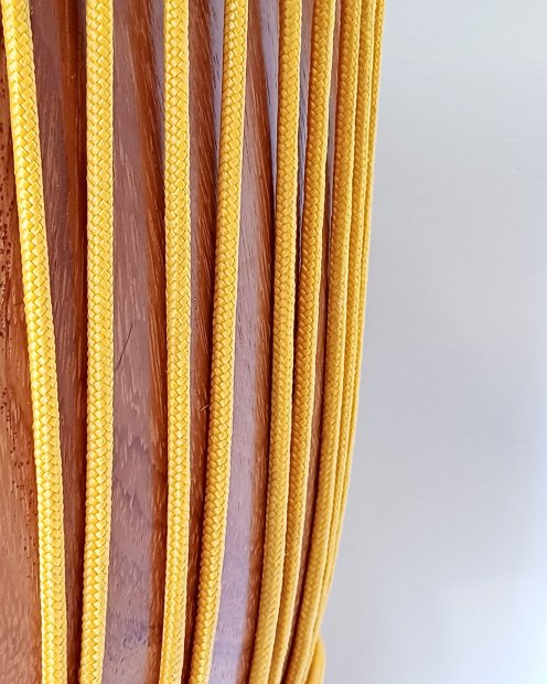 Corde tambour djembé renforcée PES 5 mm Orange clair 20 m