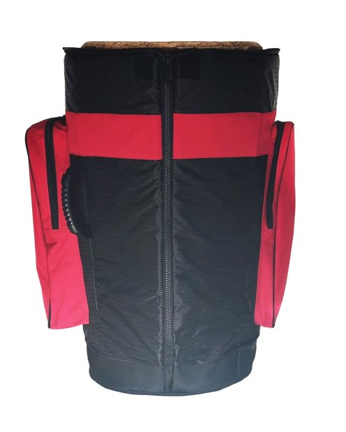 Housse de djembé professionnelle Percussion Africaine Premium XL Rouge