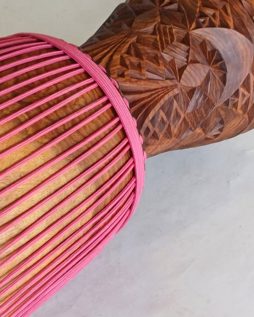 Corde renforcée pour tambour djembé 5 mm Framboise 100 m