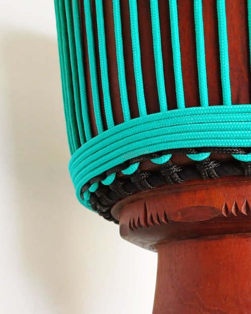 Corde tambour djembé renforcée PES 5 mm Vert émeraude 100 m