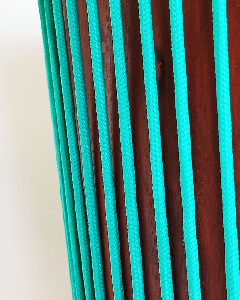 Corde tambour djembé renforcée PES 5 mm Vert émeraude 100 m
