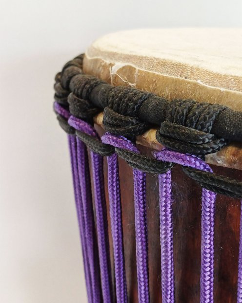 Corde tambour djembé renforcée PES 5 mm Violet 20 m