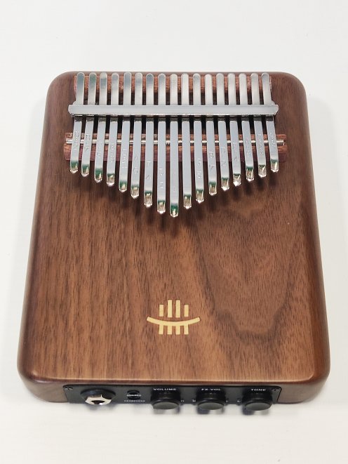 Kalimba électrique Noyer noir 17 lames