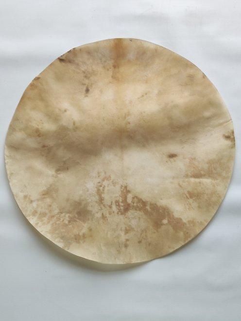 Très grande peau de cerf rasée pour tambour djembé percussion