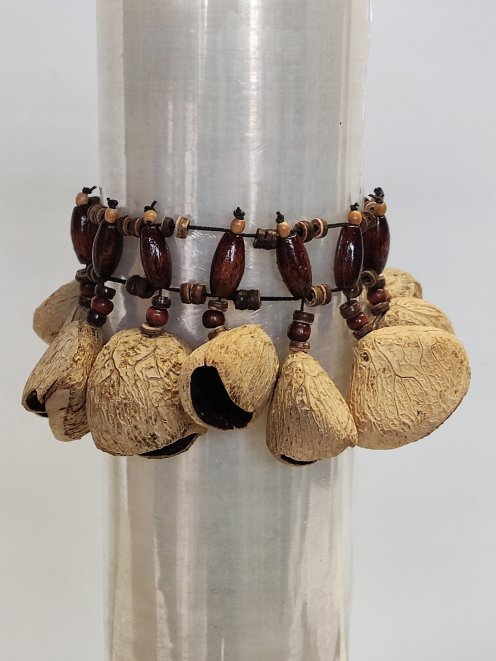 Hochet à graines africain - Bracelet hochet Pangi