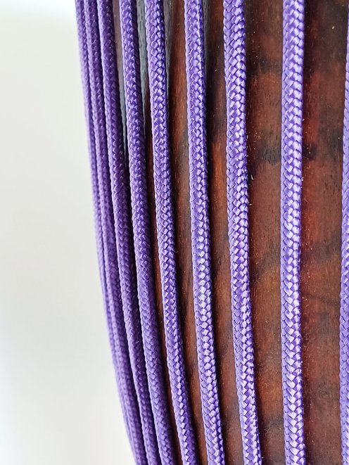 Corde tambour djembé renforcée PES 5 mm Violet 20 m