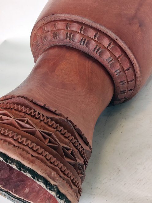 Fût de djembé de Guinée en diala (acajou) - Djembe haut de gamme