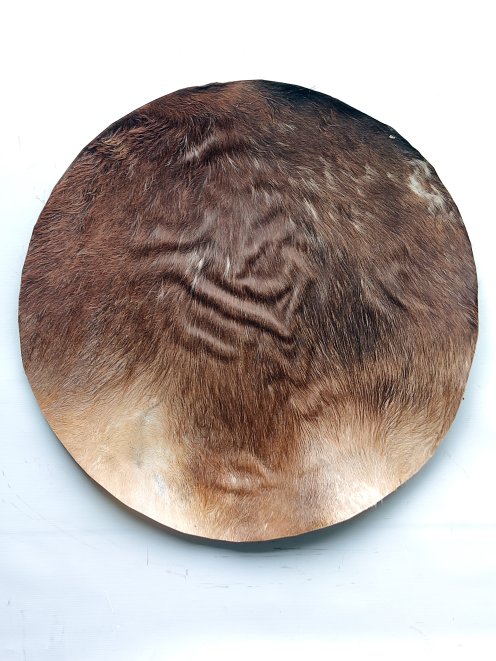 Grande peau de cheval épaisse avec poils pour tambour djembé