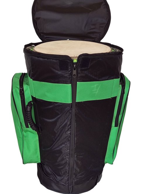 Housse djembé Percussion Africaine Premium XL Vert