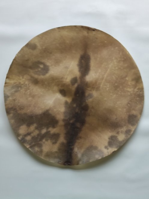 Très grande peau de cerf rasée très épaisse pour tambour djembé percussion