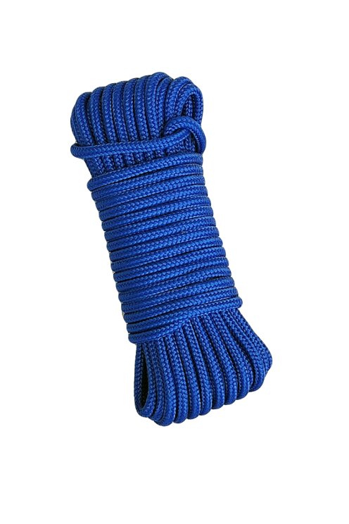 Corde tambour djembé renforcée PES 4 mm Bleu de France 10 m