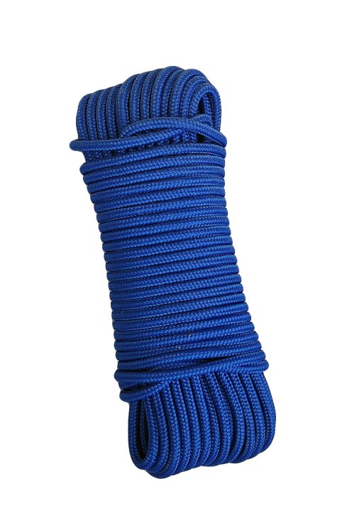 Corde tambour djembé renforcée PES 5 mm Bleu de France 20 m