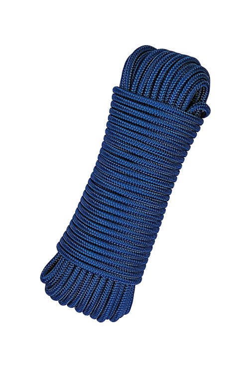 Corde tambour djembé renforcée PES 5 mm Bleu roi 20 m