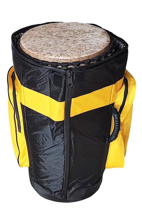 Housse djembé Percussion Africaine Premium XL Jaune