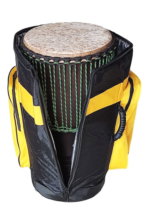 Housse djembé Percussion Africaine Premium XL Jaune