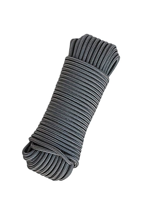 Corde tambour djembé renforcée PES 5 mm Gris acier 20 m