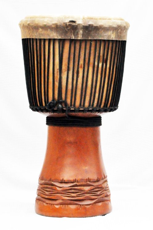 Djembé de Guinée en diala (acajou) - Djembe qualité supérieure