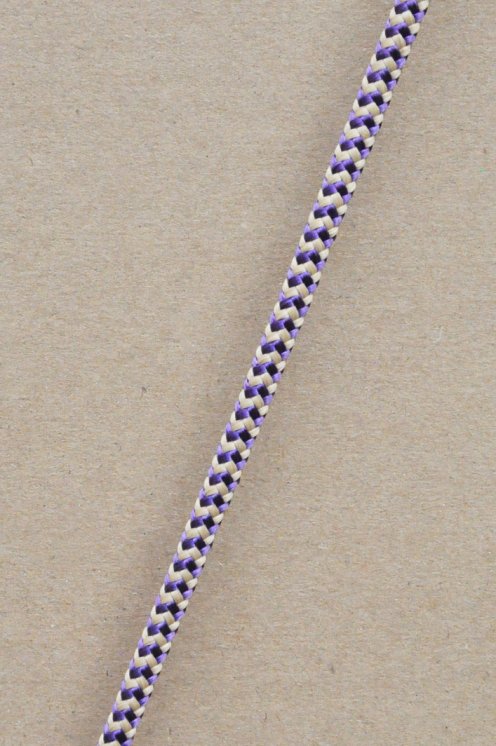 Drisse djembé Ø5 mm (chevrons, violet / beige, 100 m) - Corde pour djembe tambour