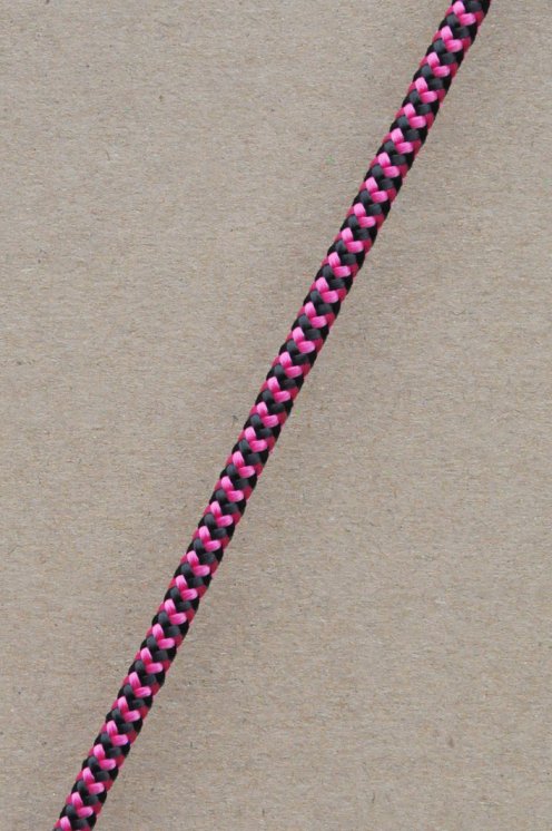 Drisse djembé Ø5 mm (chevrons, framboise / noir, 100 m) - Corde pour djembe tambour