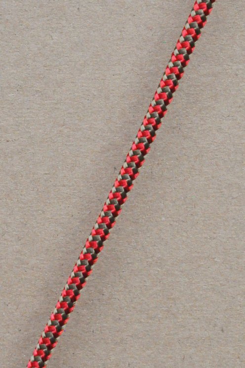 Drisse djembé Ø5 mm (chevrons, laiton / rouge, 100 m) - Corde pour djembe tambour