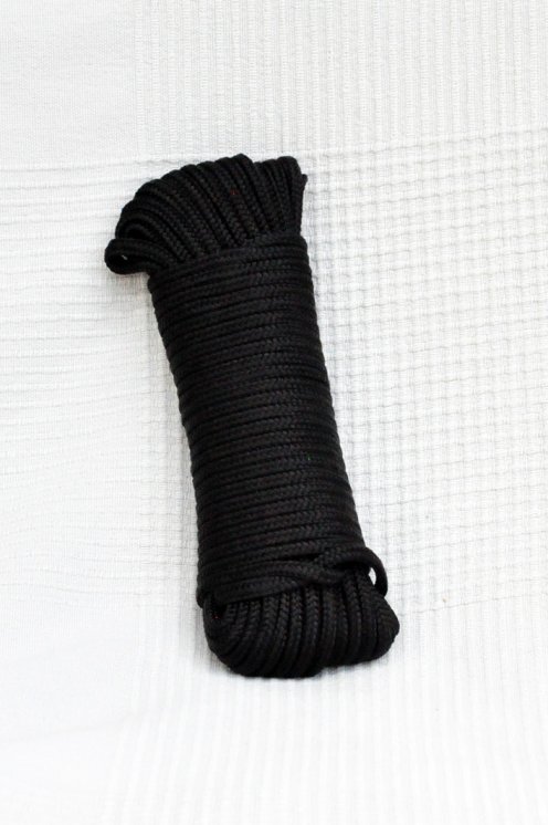 Corde pour tambour djembé creuse PA 5 mm Noir 20 m