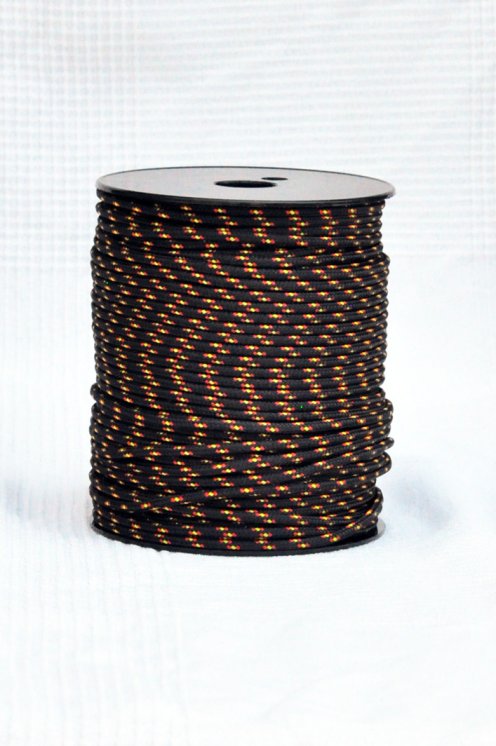Corde djembé renforcée PES 4 mm Noir / Espagne 100 m