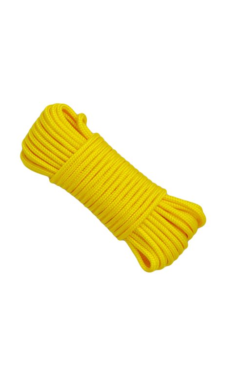 Corde tambour djembé renforcée PES 4 mm Jaune tournesol 10 m