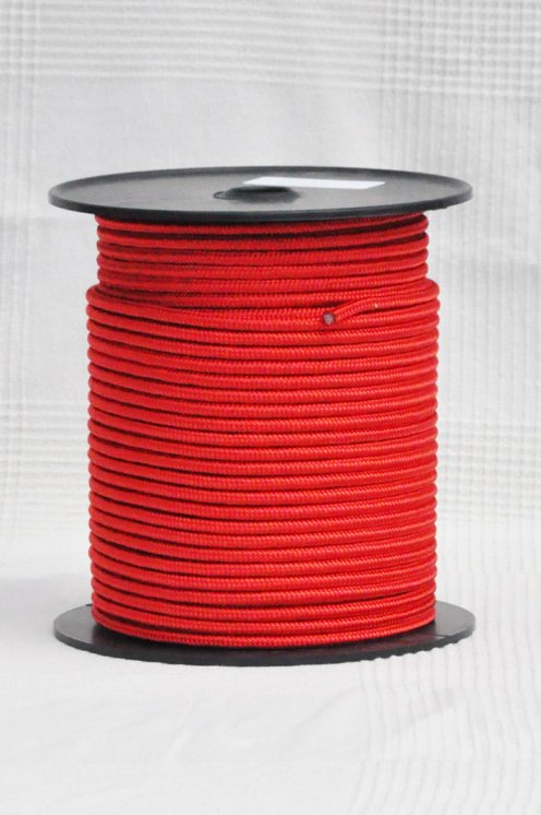 Corde djembé renforcée PES 6 mm Rouge 100 m