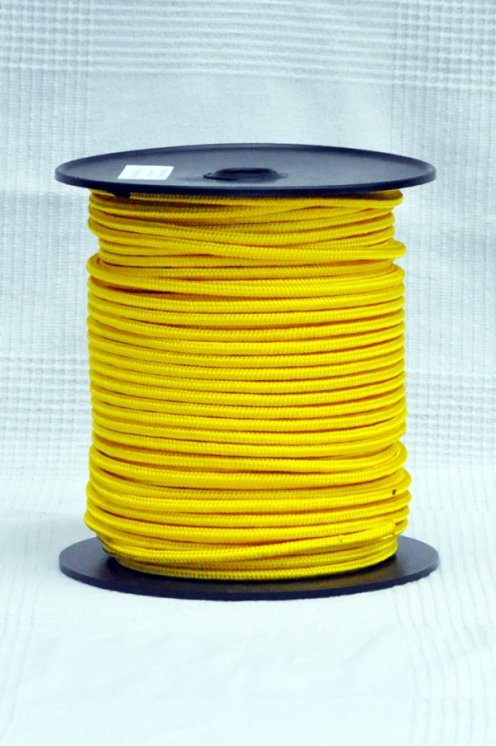 Corde djembé renforcée PES 6 mm Jaune tournesol 100 m