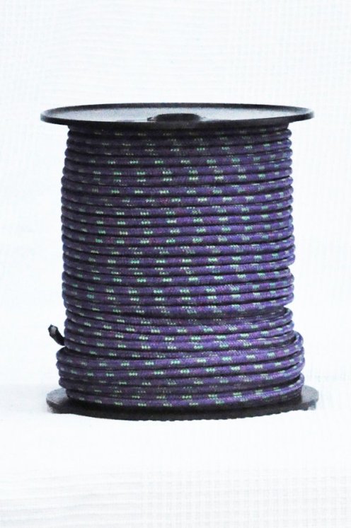 Corde djembé renforcée PES 6 mm Violet / vert 100 m
