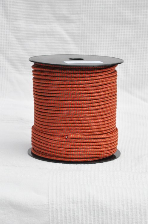 Drisse djembé Ø5 mm (chevrons, laiton / rouge, 100 m) - Corde pour djembe tambour