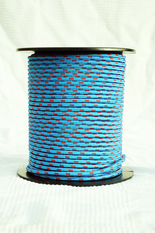 Drisse djembé Ø6 mm bleue / rouge - Corde pour djembe tambour